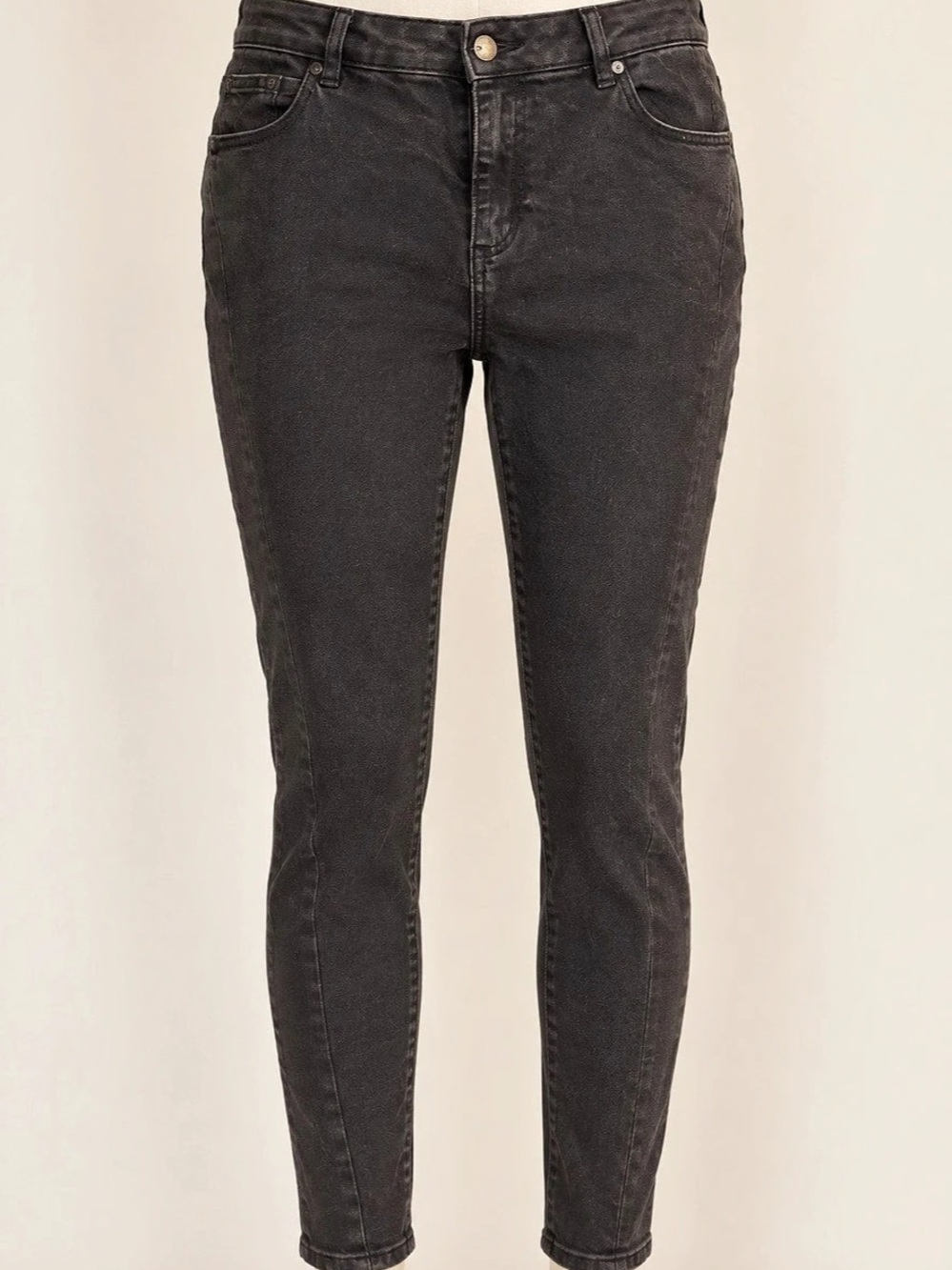 Tahari Kelly Black Skinny Jeans Women’s 16W Plus Size Mid Rise Stretch